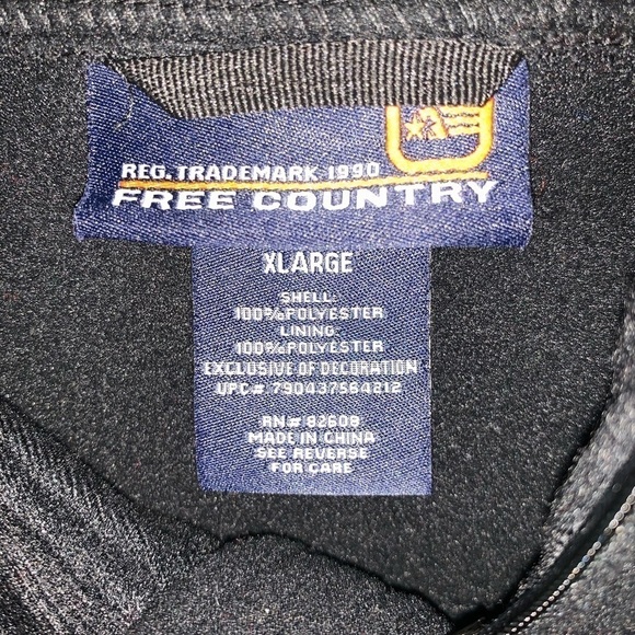 Free Country Men’s XL Fleece Hooded Jacket X1x - Picture 7 of 7